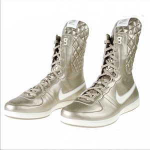Nike Gold High Top Sneakers 